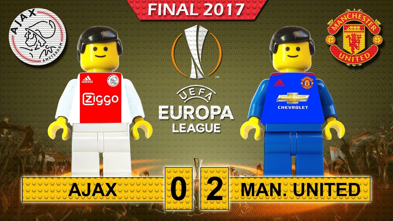 Europa League Final 2017 • Ajax vs Manchester United • goal highlights Lego Football film