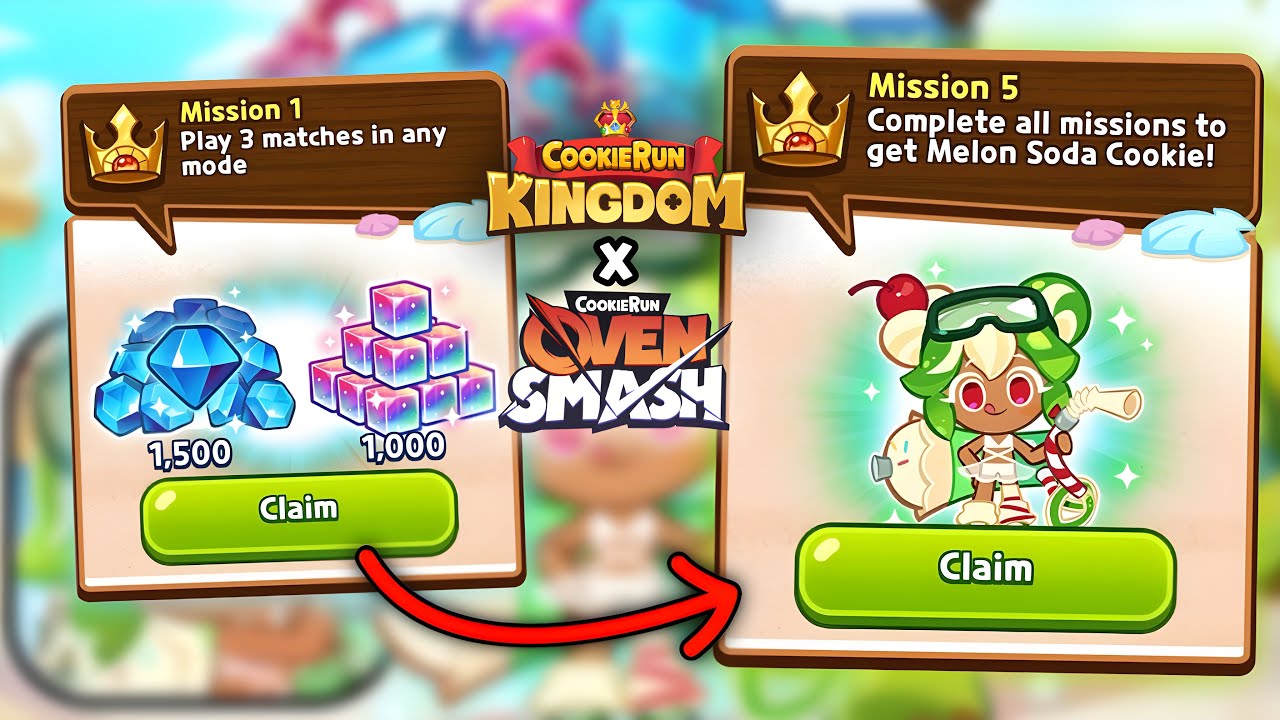 Как пройти миссии 1-5 в CookieRun: OvenSmash x Kingdom Collab