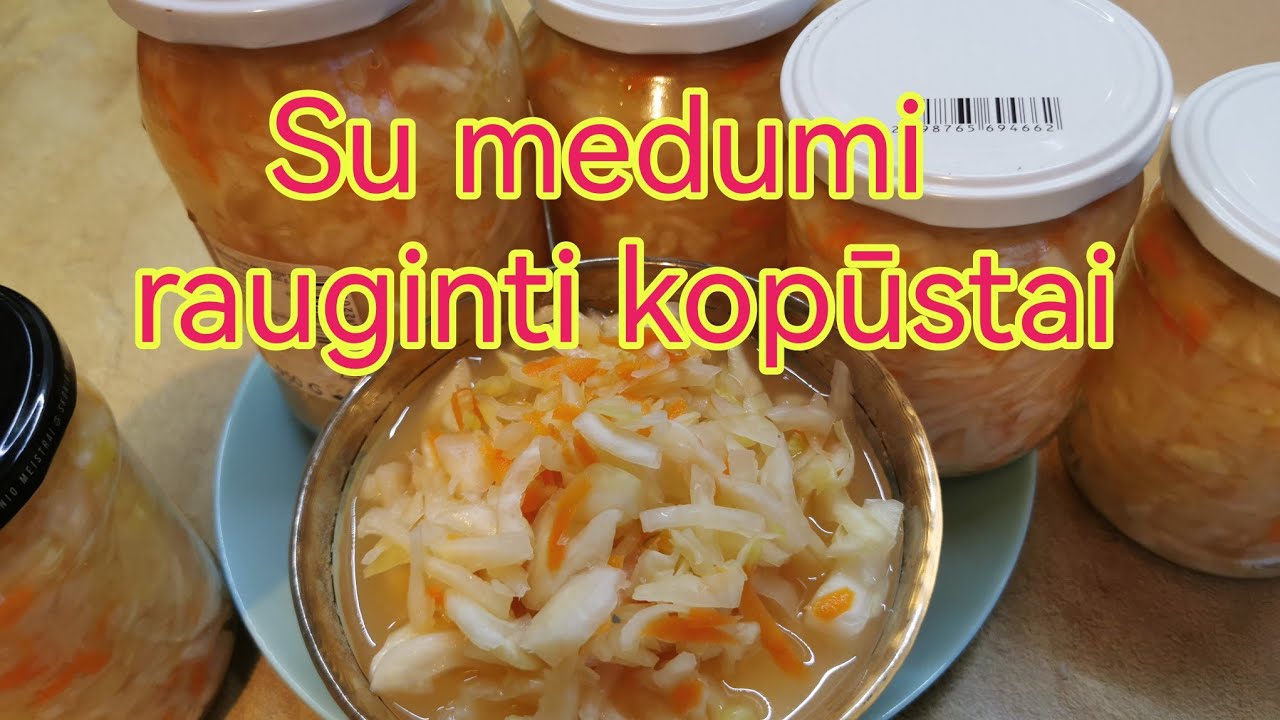 Su medumi rauginti kopūstai