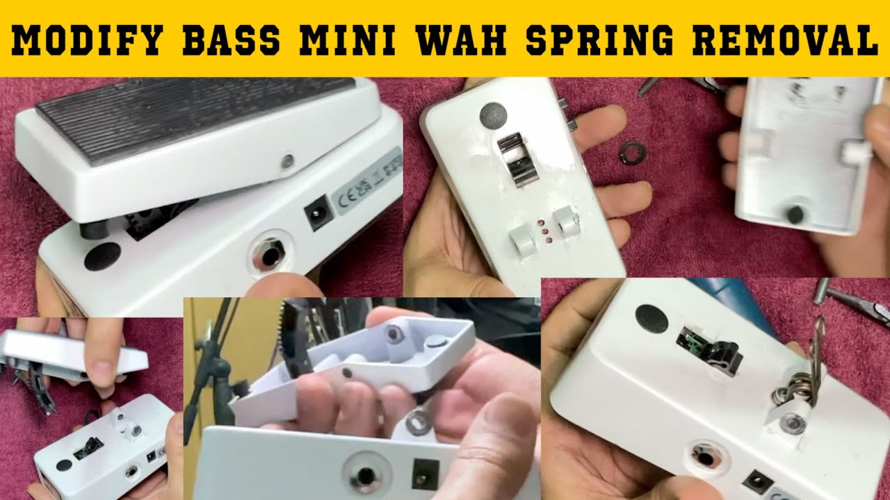 Modify Bass mini Wah (Very easy to do)(repairing fixing wah pedal)
