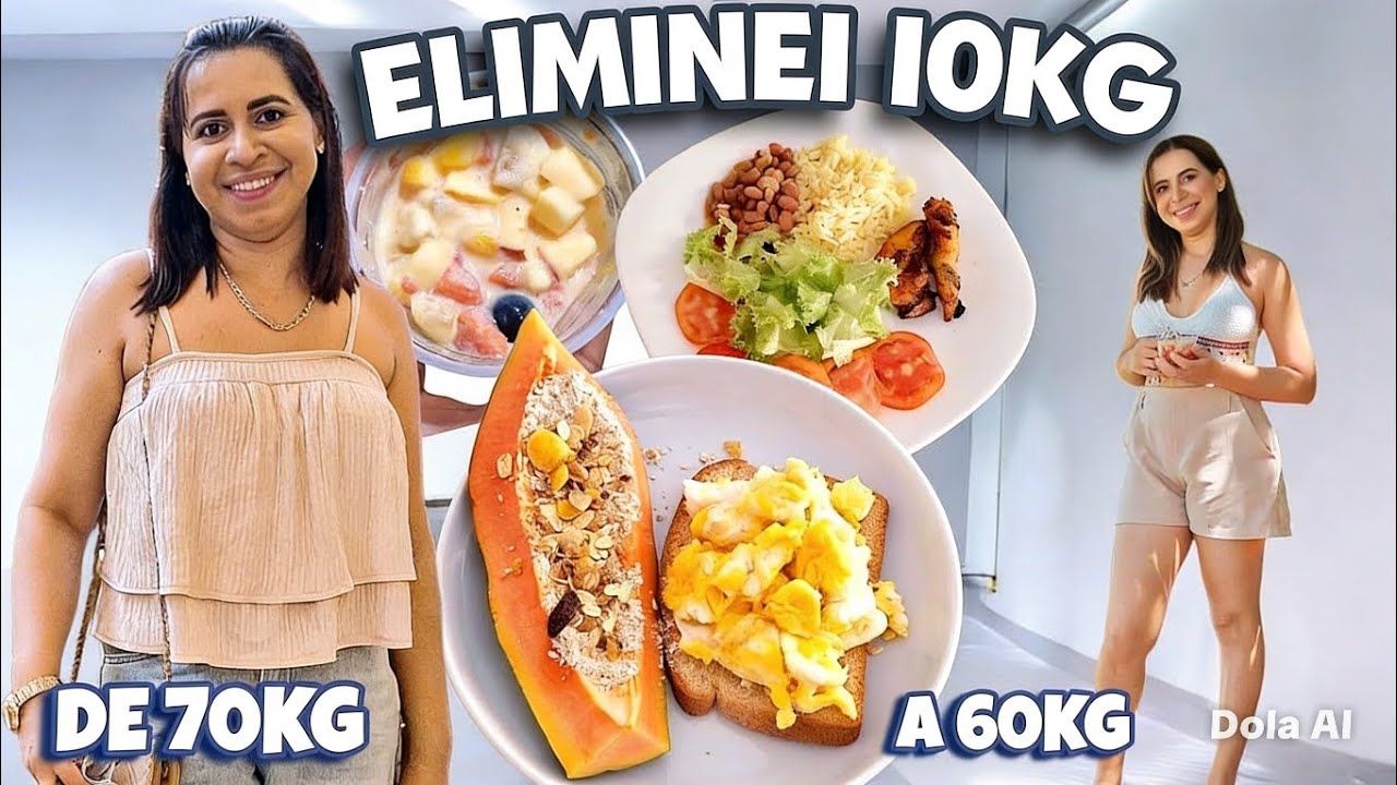 COMO EMAGRECI 10kg (De 70kg para 60kg) com Dieta da Nutri | TUDO OQUE COMO EM 1 DIA 