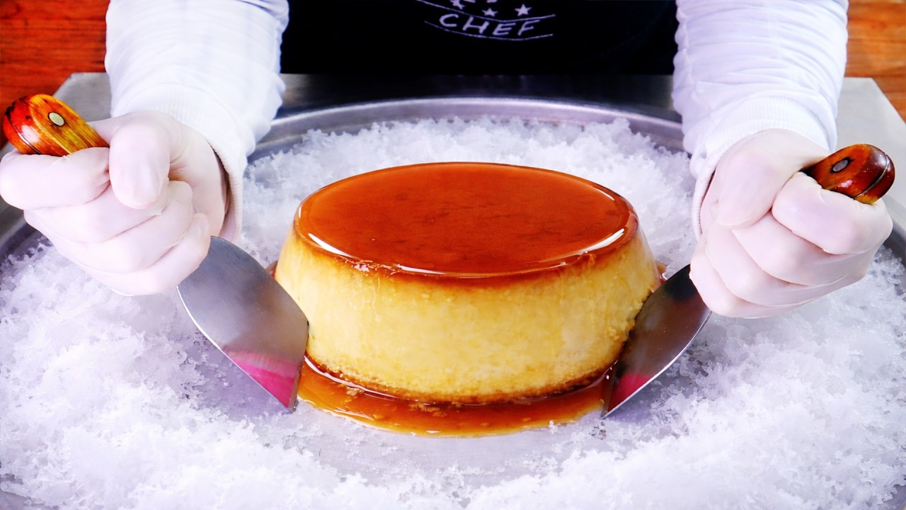 Carmelle ice cream rolls street food - ايس كريم رول كريم كرميل