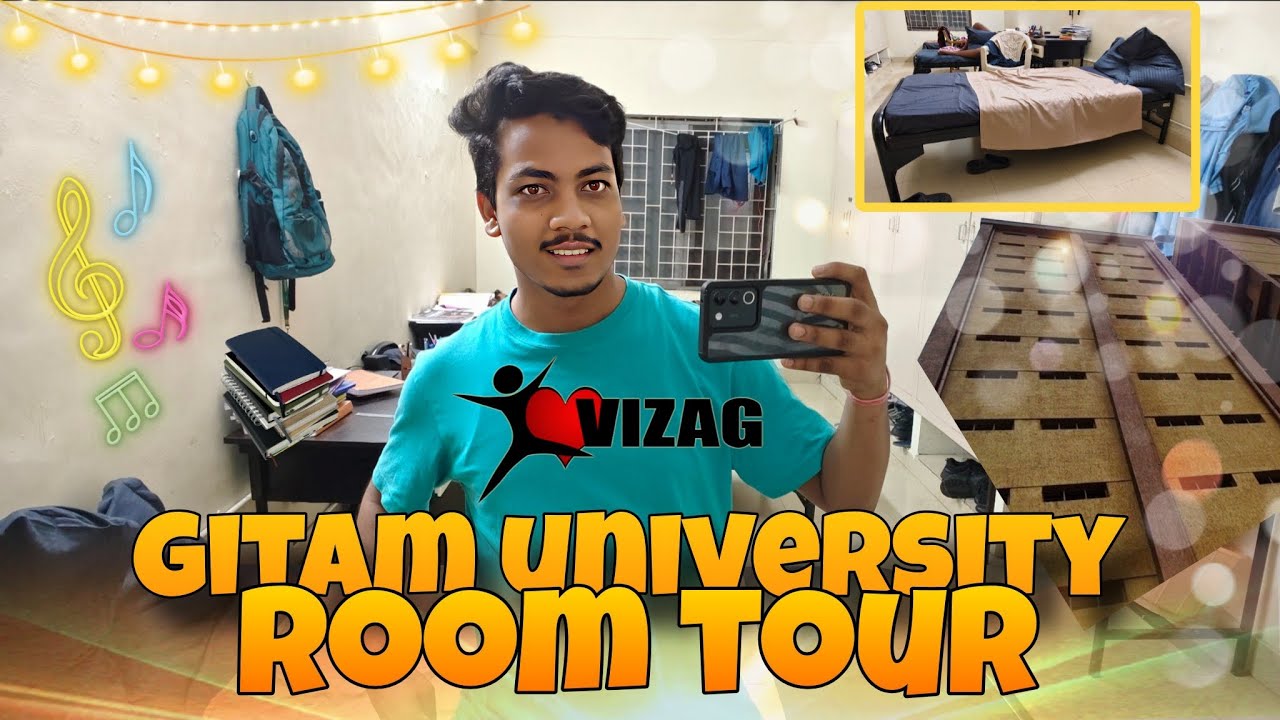 Gitam University Hostel Tour | Room Tour at Gitam Hostel | Gitam University Hindi Vlog