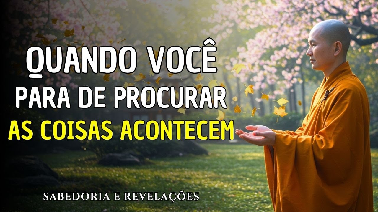 NÃO FORCE NADA! Quando Você Para de Procurar, As Coisas Acontecem | Sabedoria Budista