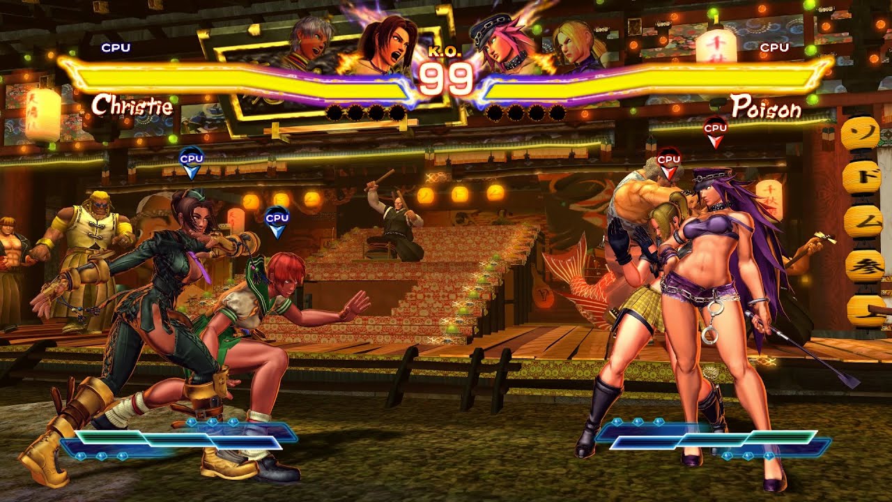 Christie & Elena vs Poison & Nina! Cool AI Tussle!