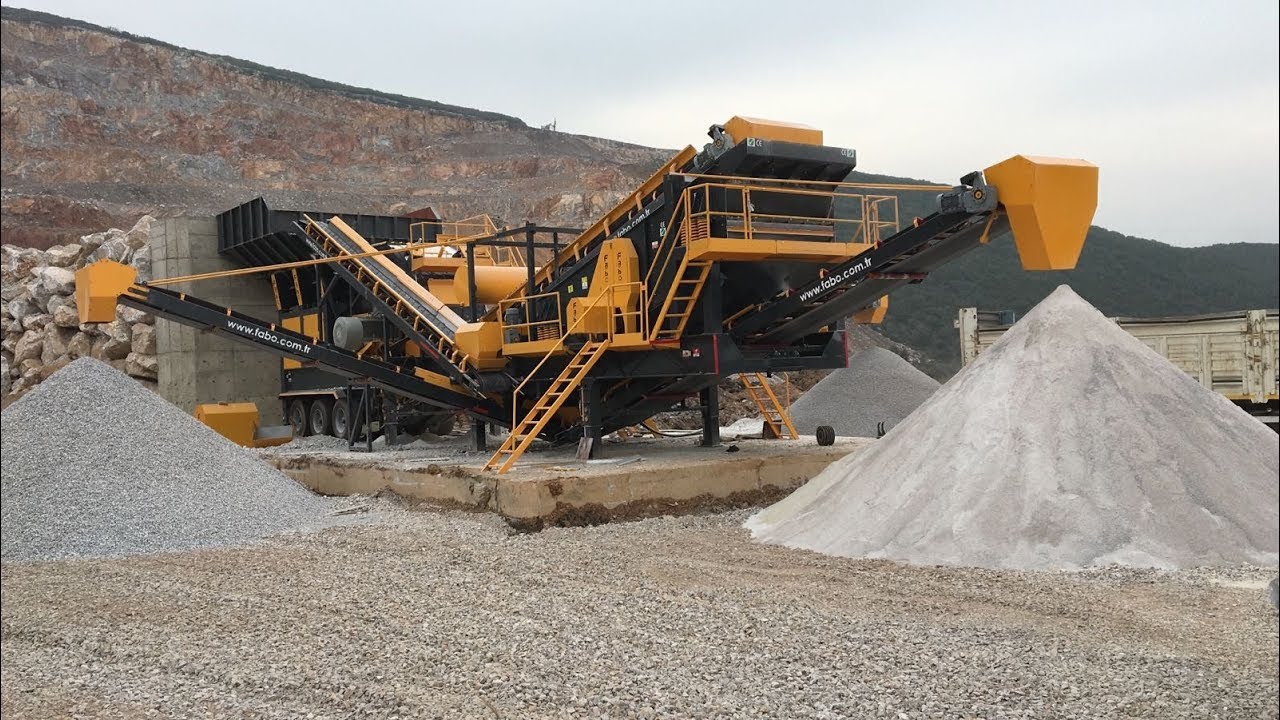 YENİ NESİL FABO PRO 150 MOBİL KIRMA ELEME TESİSİ 250-300 TON SAAT KAPASİTELERE ULAŞMIŞTIR.