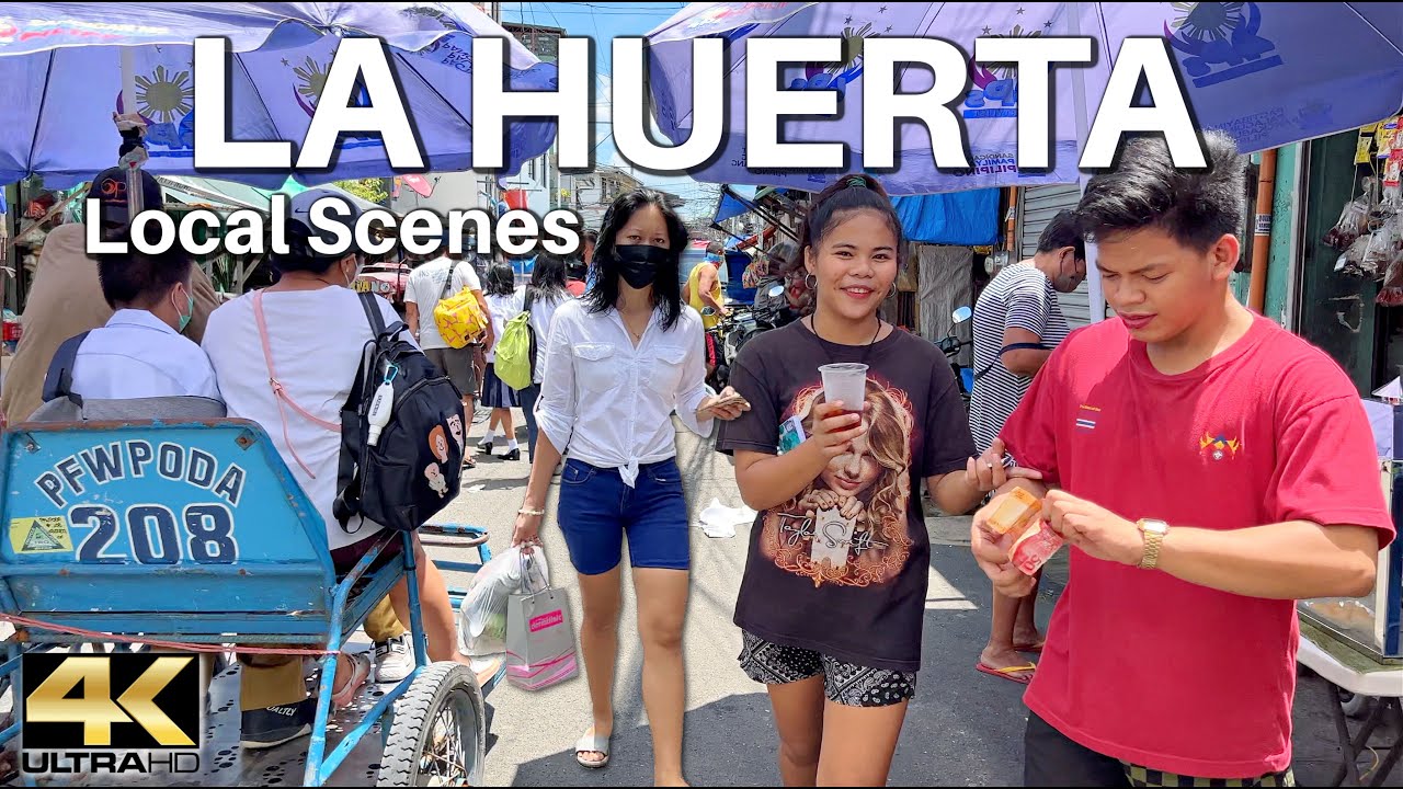 La Huerta Para&ntilde;aque Philippines has been around since the year 1580 - After Morning Rush Walk [4K]