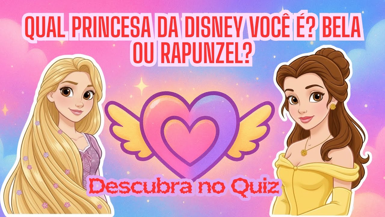 Qual Princesa da Disney Você É? Bela ou Rapunzel?/Teste da Disney/Quiz da Disney/ princesas Disney 