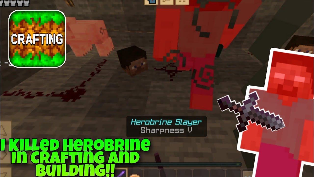 I Killed Herobrine In Crafting And Building!! | EP-3 | Crafting And Building | Drago Boy
