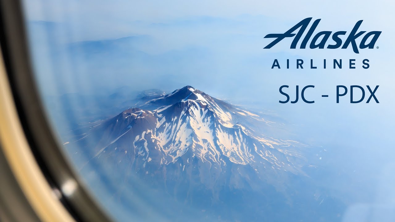 [4K] Flight Report | Alaska Airlines | 737-800 | Economy | San Jose - Portland | AS407