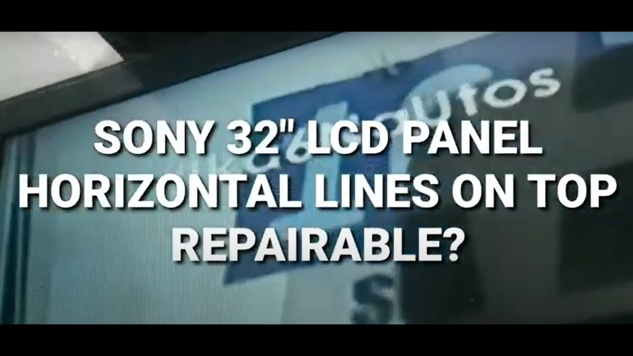 Sony lcdtv w horizontal line on top repaired by side COF bypassing