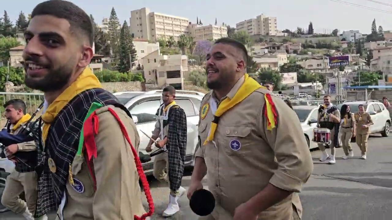 سرية كشافة كلمة الله المغارمسيرة القديسة مريم بواردي عبيلين  17 ايار 2025 عبيلين