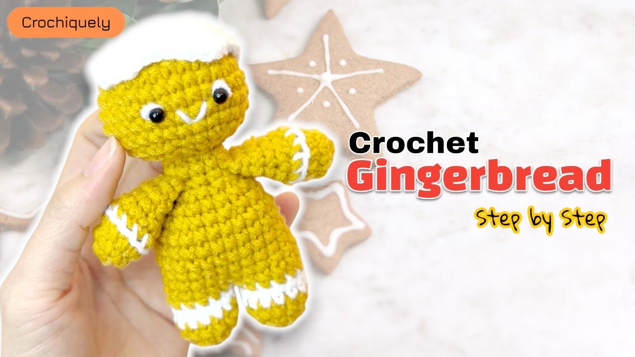 Cute Crochet Gingerbread 🍪 | Easy Holiday Tutorial