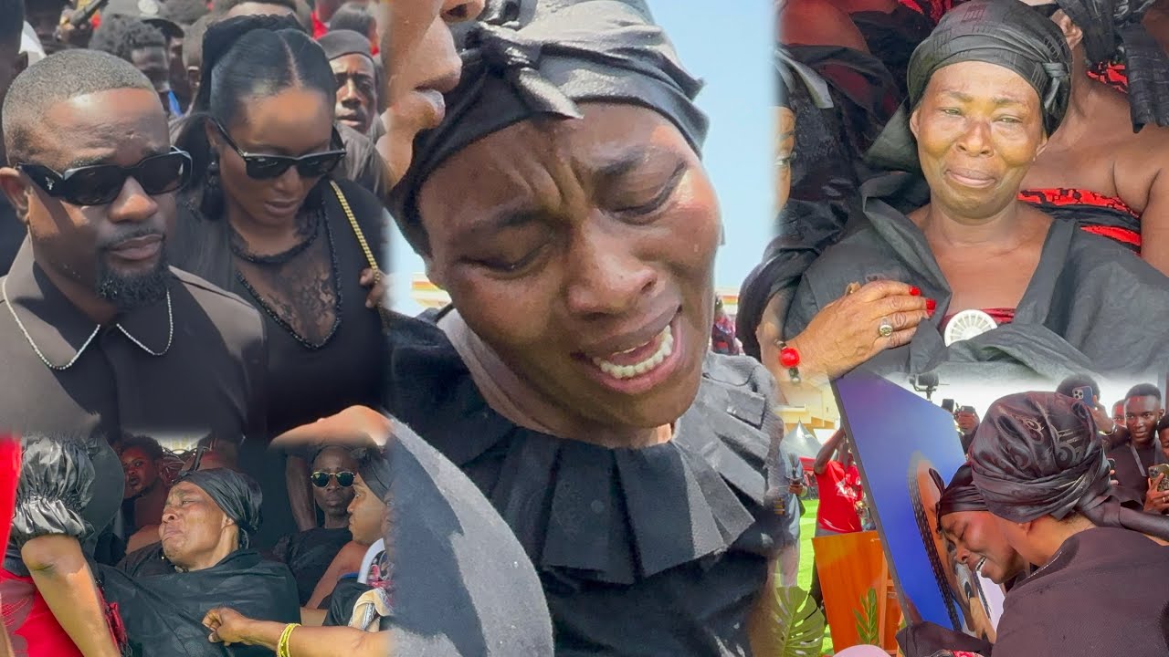 Sad😢Sarkodie & Wife Tracy Consoles Odo Broni, Daddy Lumba’s 2nd Wife as They Mourn in tears  