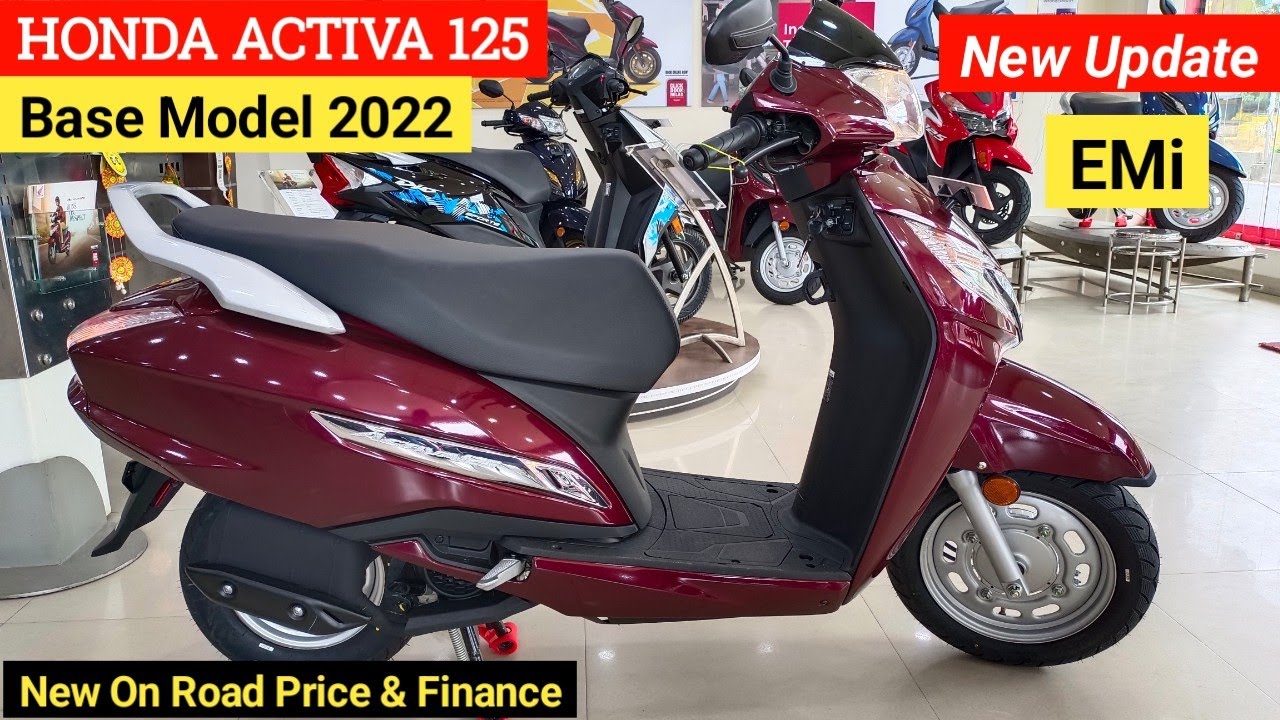 Ye Hai 2022 Honda Activa 125 Drum Base Model Review | On Road Price & EMI Mileage New Features