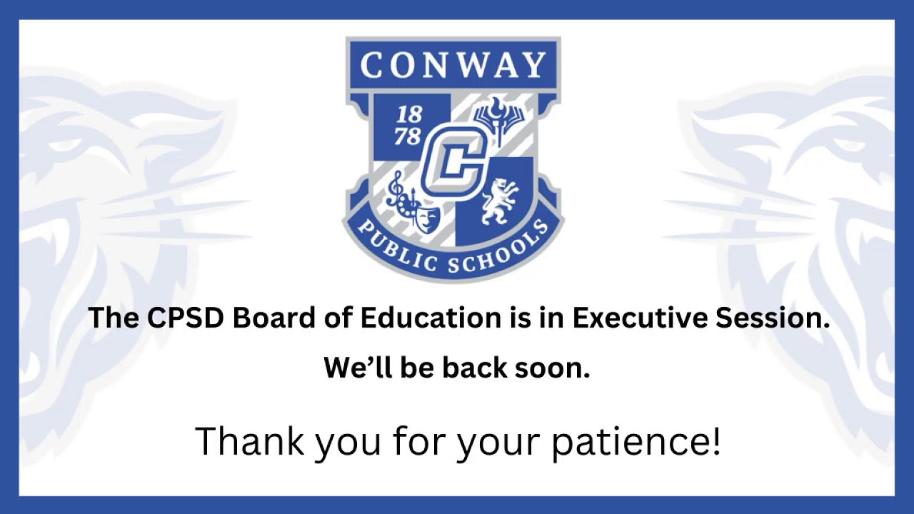 Conway Schools Board of Education Special Meeting Live Stream 2025.12.21