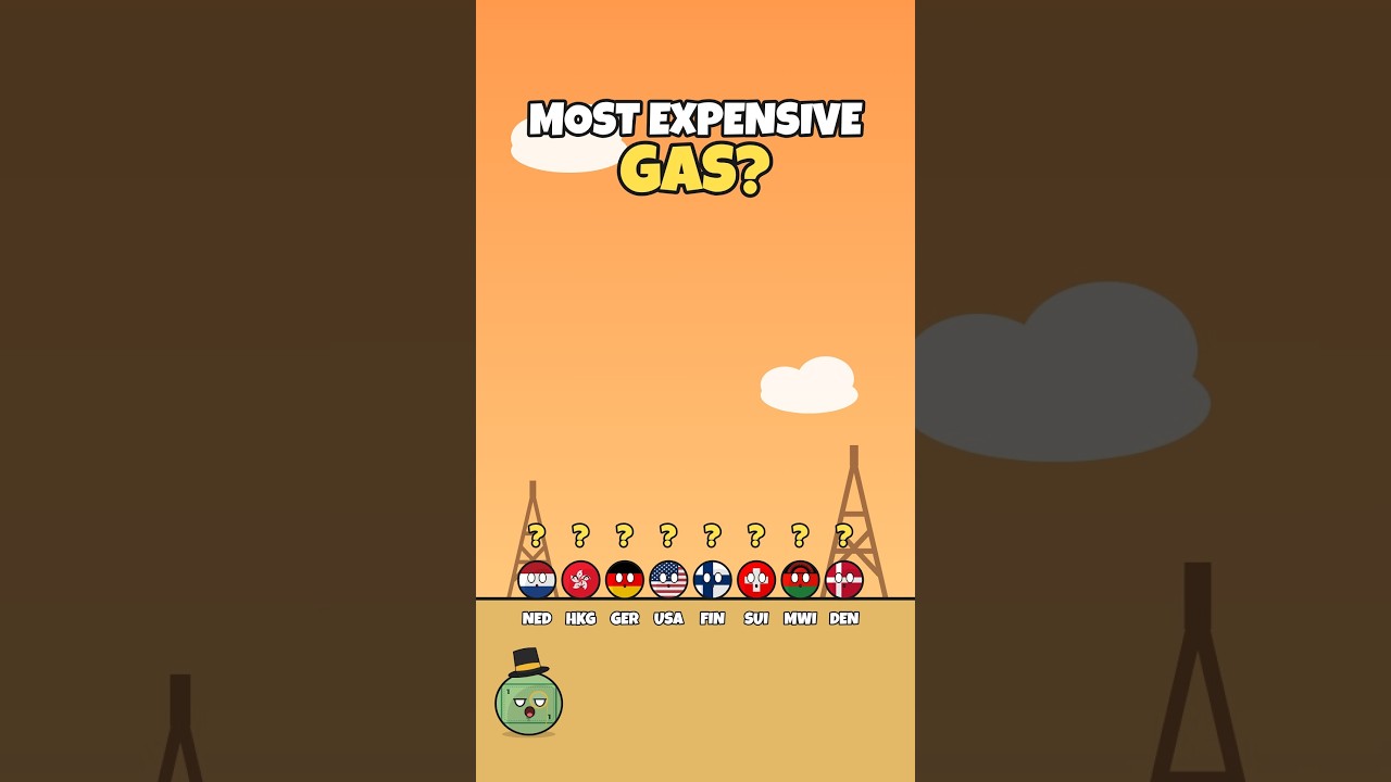 Most Expensive Gas In The World? ⛽ #countryballs