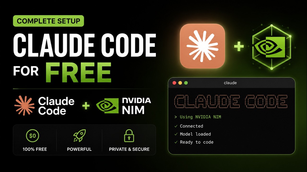 Claude Code for Free: Full Setup with NVIDIA NIM | How to Use Claude Code for Free with NVIDIA NIM