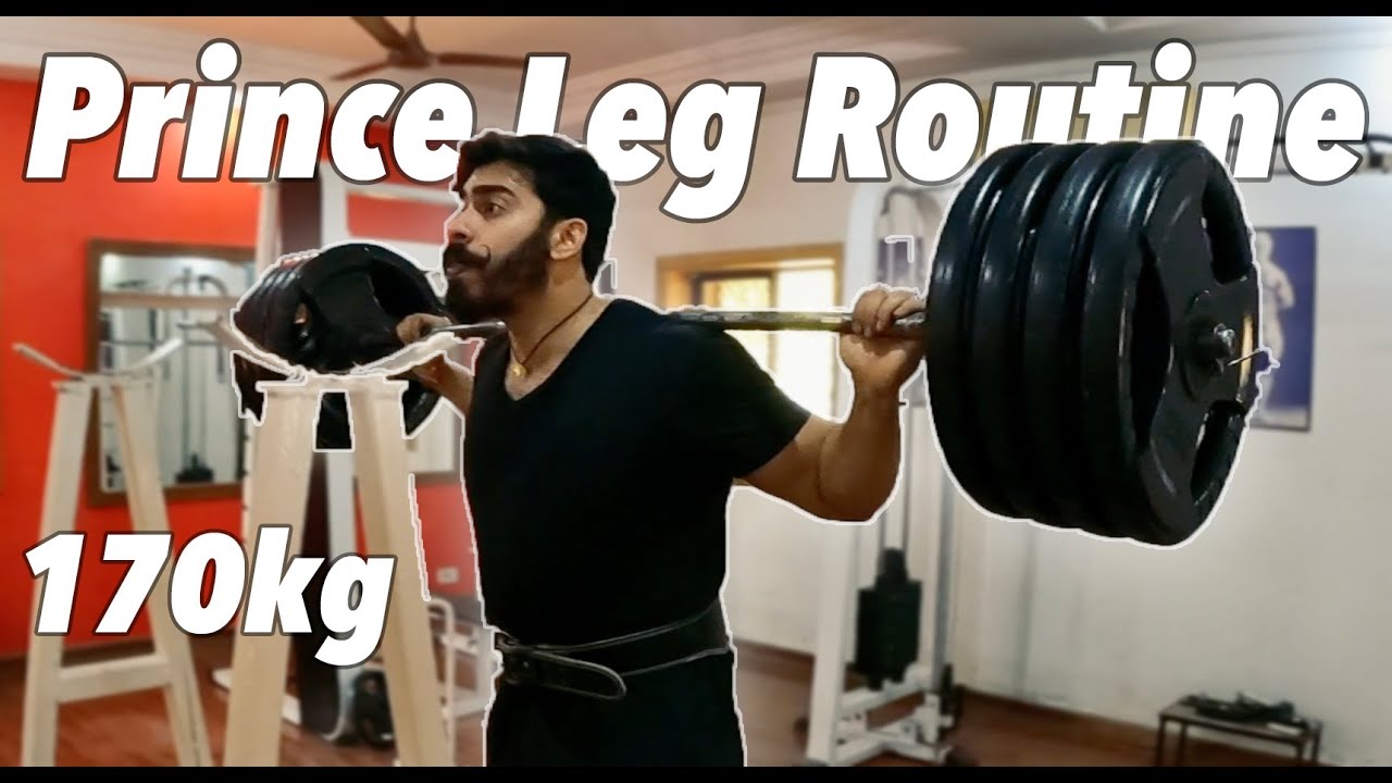 Training Legs ft. Jaiveerraj Singh Gohil | Prince (Yuvraj) Bhavnagar Leg Routine