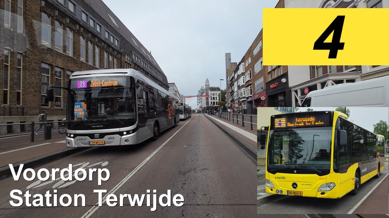 U-OV lijn 4: Voordorp - Station Terwijde | Qbuzz Utrecht | Qbuzz 4017 | 2024