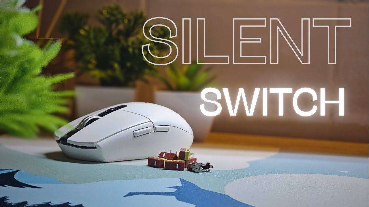 Logitech G304/305 with HUANO Silent Brown (Stop Motion)