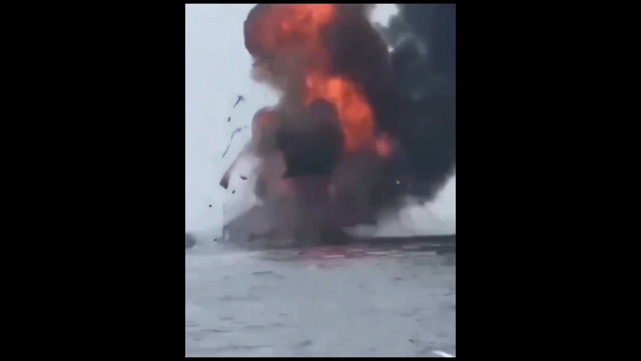 Ukraine Hits Three Ships in the Caspian Sea: Two Transporting Weapons. HUGE Blast