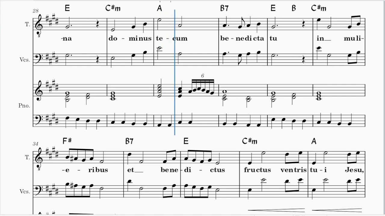 Ave Maria - Michał Lorenc - Accompaniment