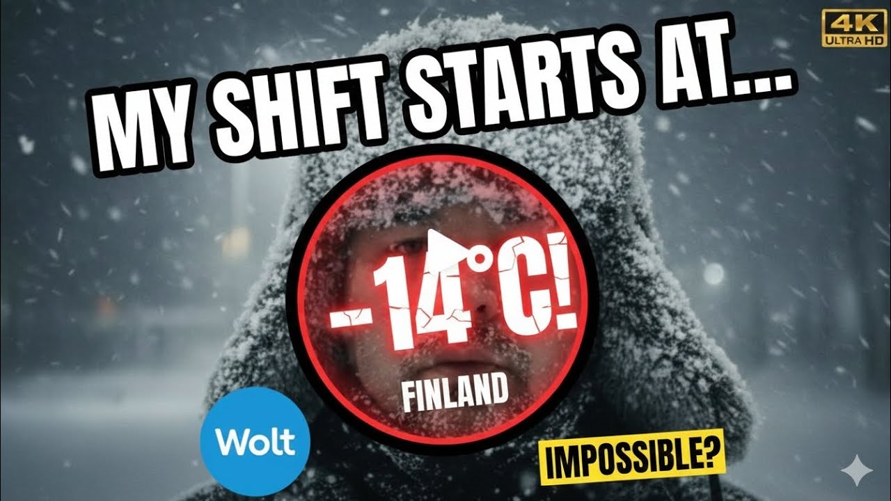 SURVIVING -14°C | Extreme Morning Delivery in Finland ❄️🚲 [cite: 2026-01-21]