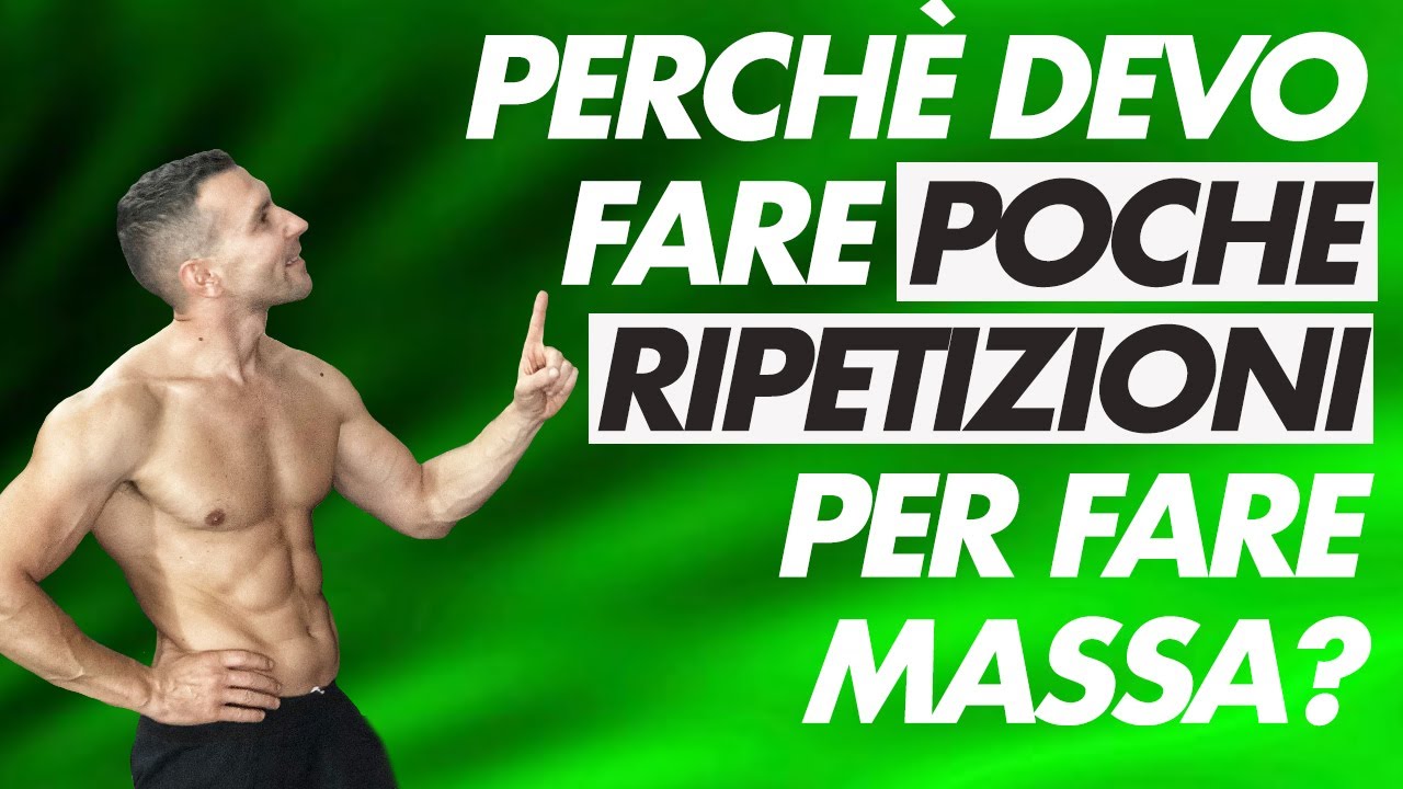 Massa Muscolare: perchè fare poche ripetizioni è fondamentale
