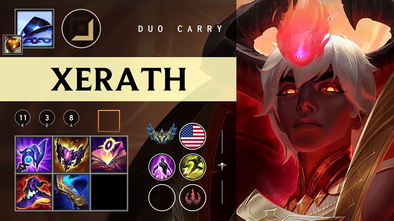 Xerath Carry vs Jhin - NA Challenger Patch 26.02
