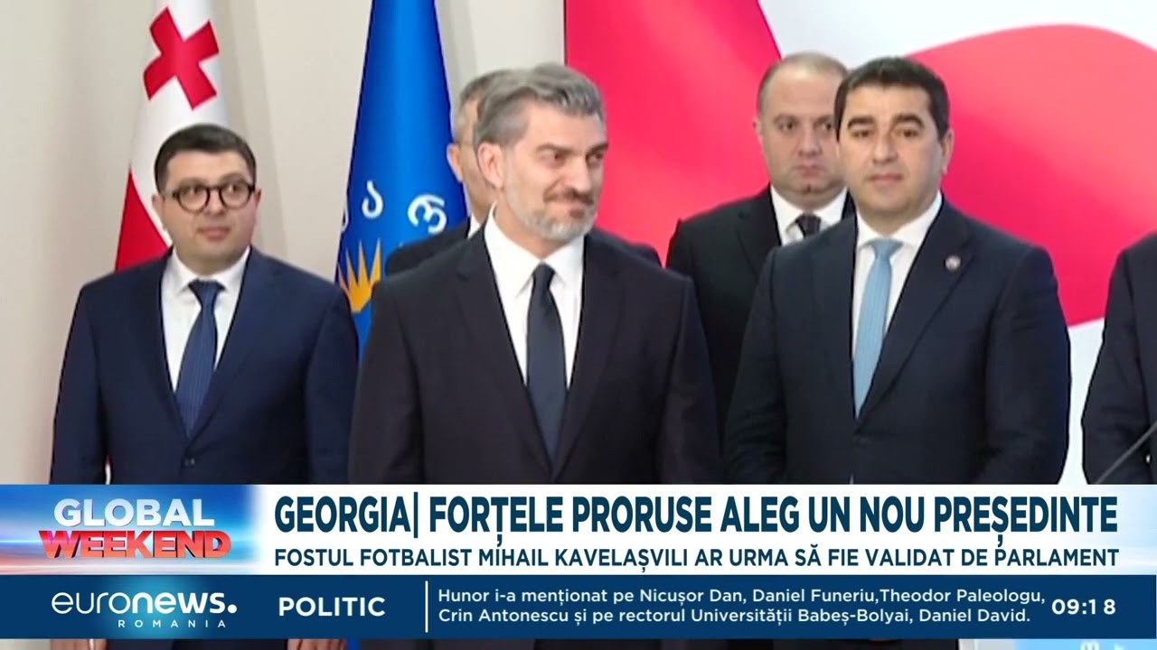 Continuă protestele în Georgia chiar în ziua învestirii noului președinte, Mihail Kavelașvili