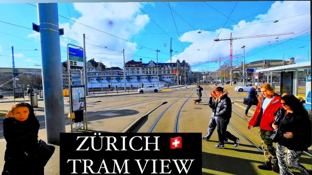 [ 4K ] Zürich Tram View || Tram 10 to Zürich Airport,Switzerland 🇨🇭