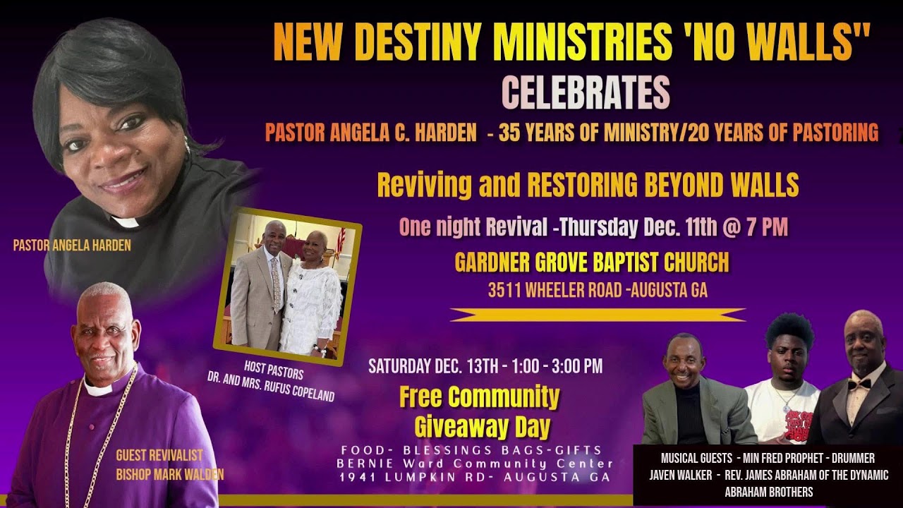New Destiny Ministries “No Walls” - One Night Revival Service