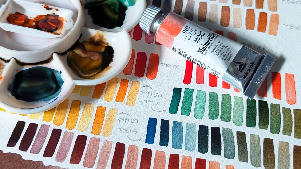 Can I fall in love with Pyrrole Orange? PO71 Watercolour Pigment Exploration