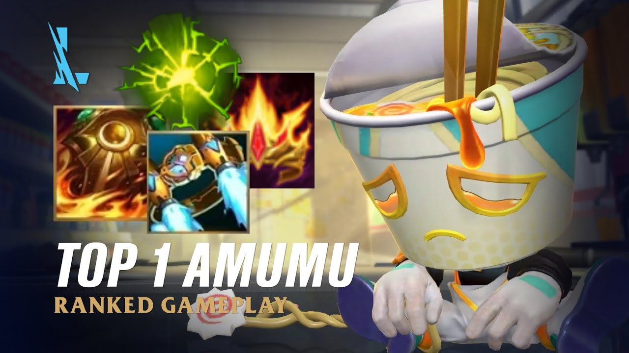 Wild Rift AMUMU- TOP 1Food Spirits Amumu S14 Ranked Gameplay + Build