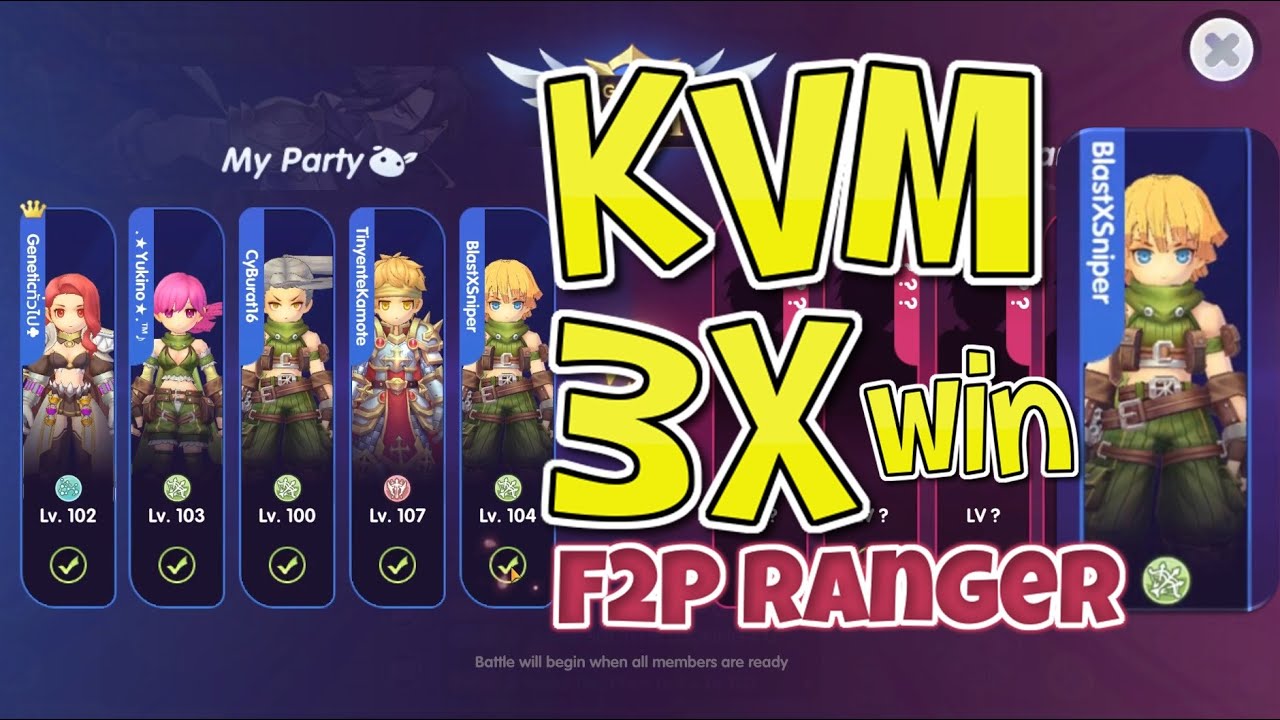 ROX KVM 3x win F2P Ranger