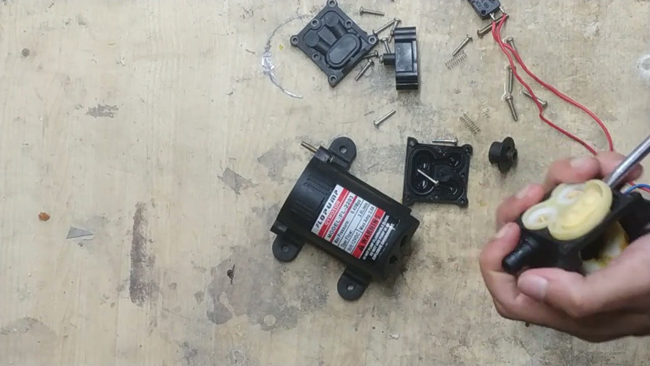 12v micro diaphragm pump teardown/disassembly | how it works