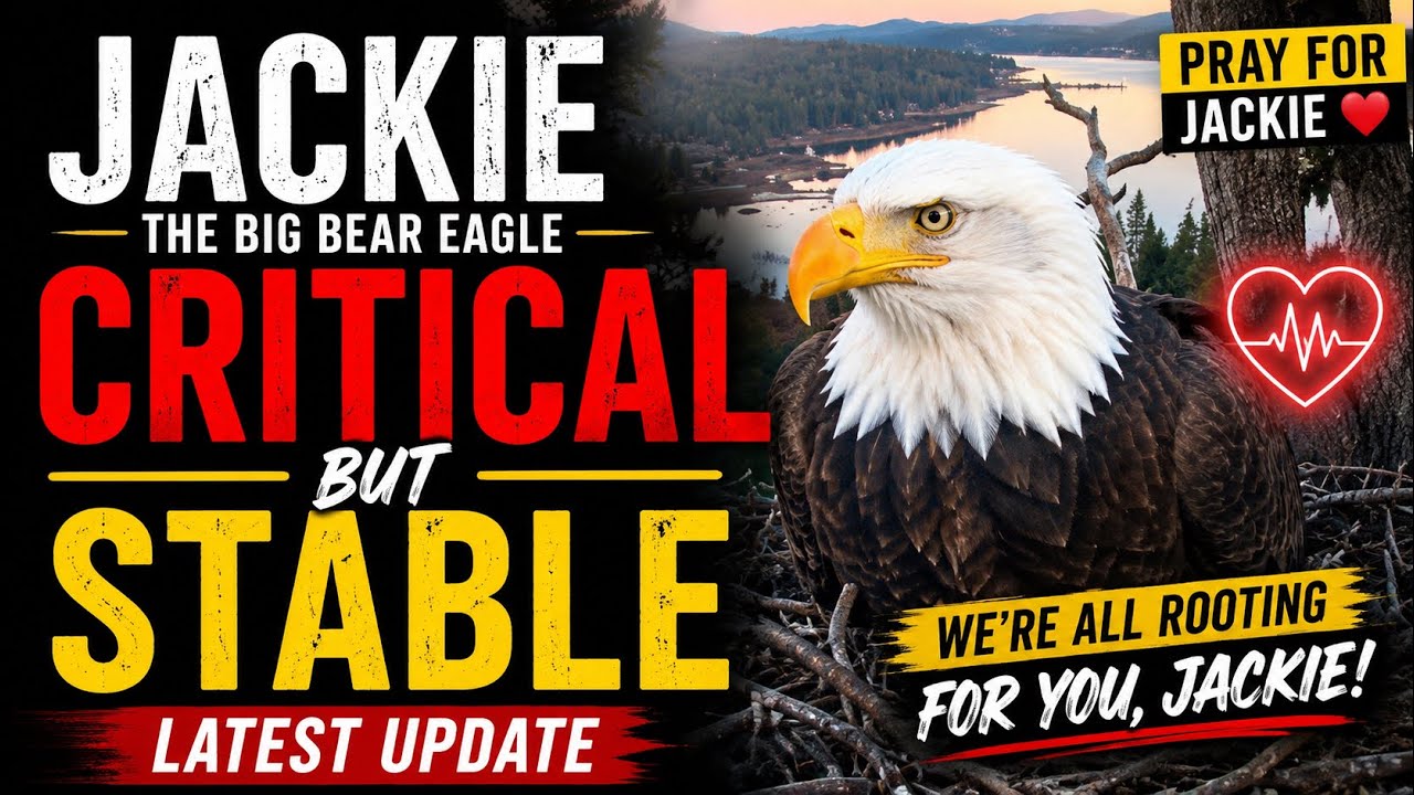 🦅 Jackie the Big Bear Eagle: Critical but Stable | Latest Update & Prayers ❤️