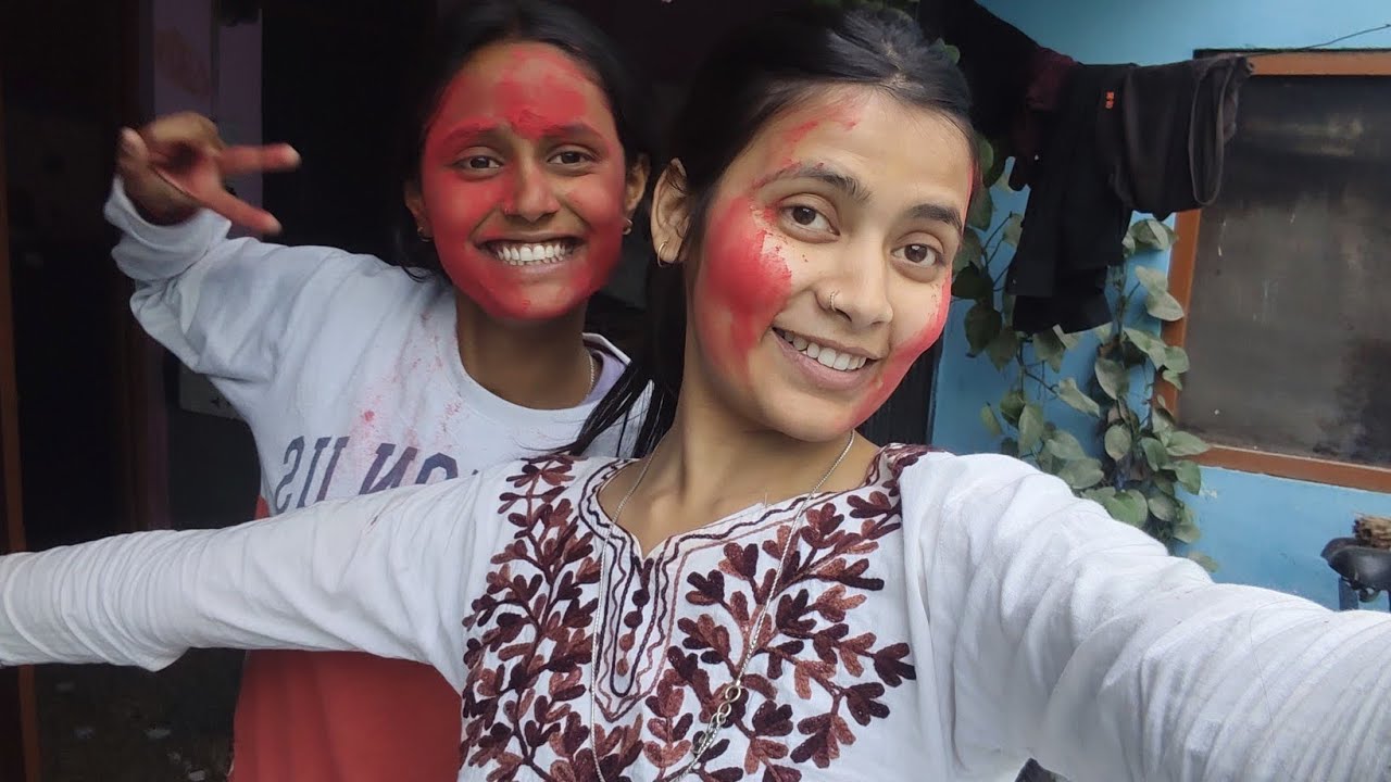 Welcome to my Holi 🫟 vlog 🤗🤗