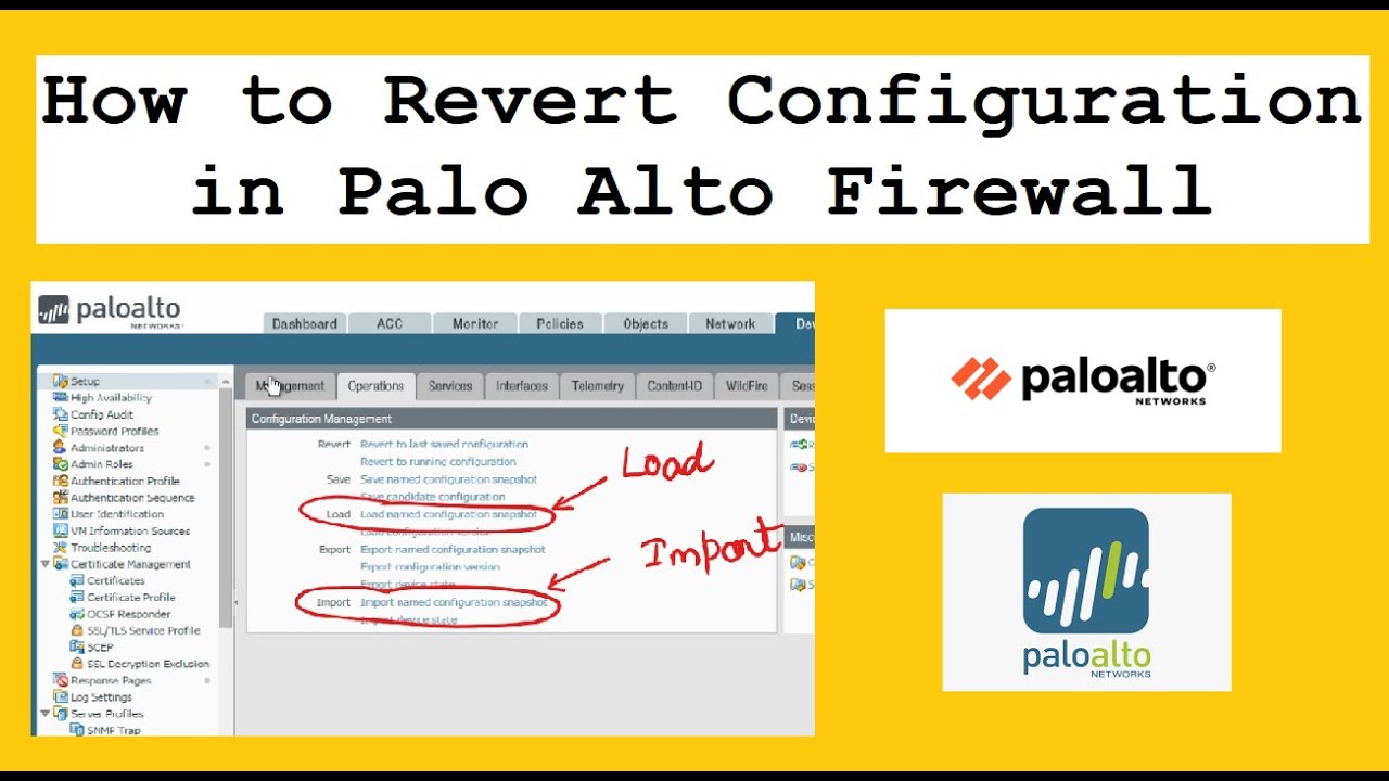 How to revert configuration in Palo Alto firewall | Candidate Config & Running Config