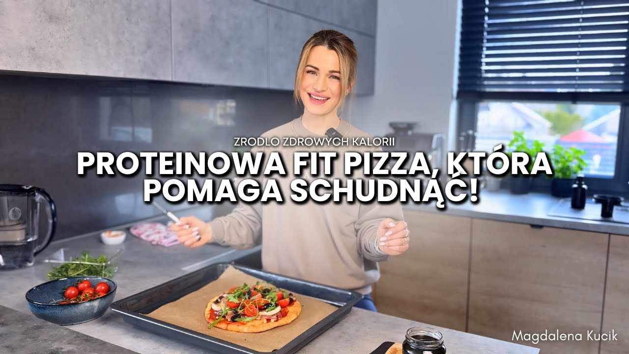 Proteinowa FIT pizza na serku wiejskim, która pomaga schudnąć  70 g białka