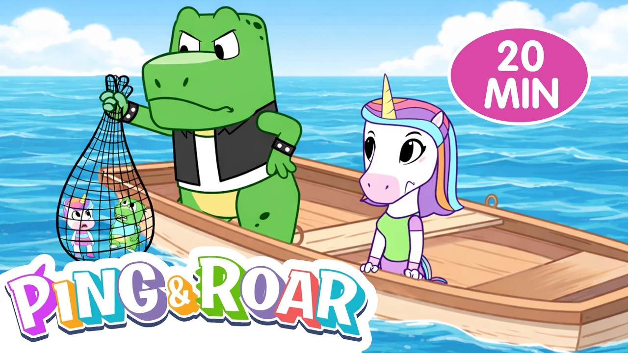 🦖🦄 Ping & Roar Playtime Express | 20 минут веселья с динозаврами и единорогами в мультфильмах