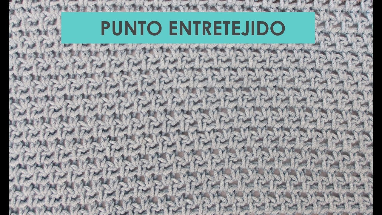 PUNTO ENTRETEJIDO DE CROCHET. REVERSIBLE