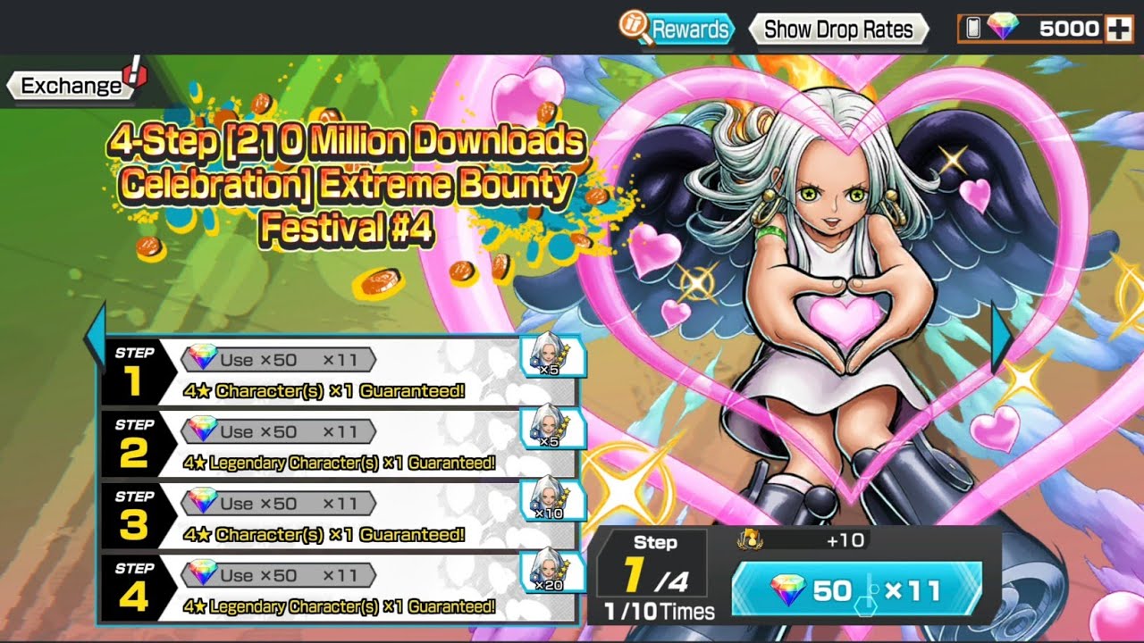 2000 DIAMONDS FOR REBANNER EX SERAHIN S SNAKE | ONE PIECE BOUNTY RUSH | OPBR