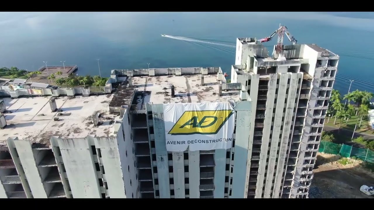 Démolition des Tours Gabarre - GUADELOUPE