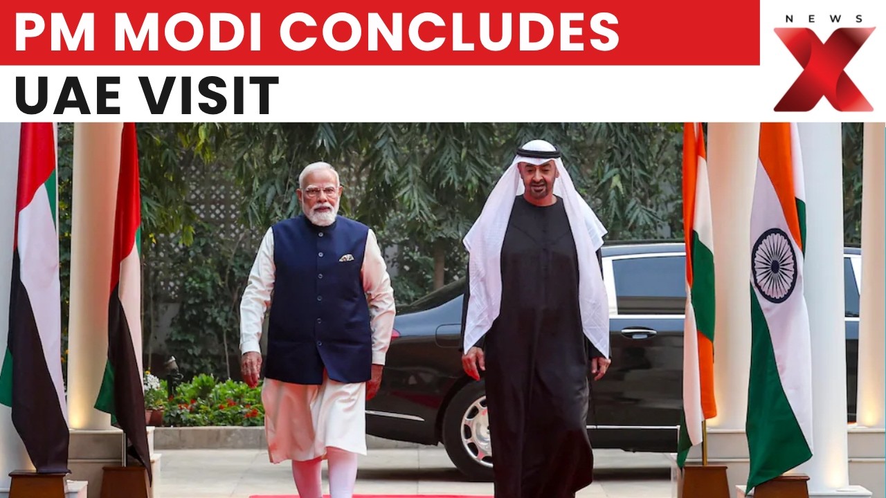 PM Modi Concludes UAE Visit, Departs Abu Dhabi For Next Leg Of Five-Nation Tour | NewsX