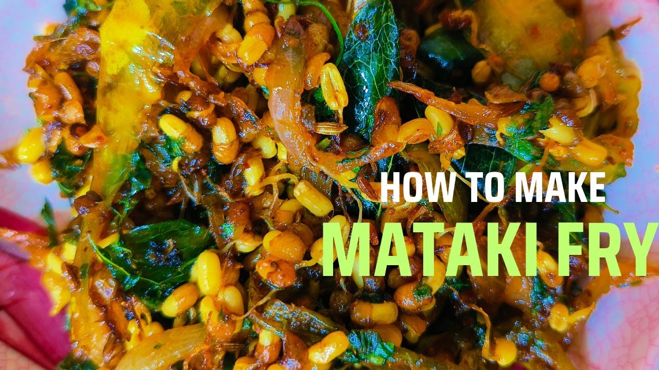 Mataki fry Recipe || Quick & Easy || Nutrition and Healthy👉 Sprouted Moth Beans Fry