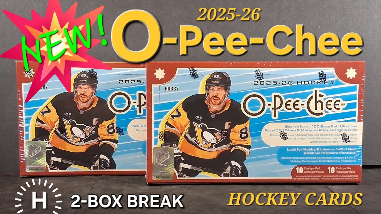 STRIKING GOLD! 🆕 2025-26 O-PEE-CHEE HOCKEY 🏒 2-BOX HOBBY BREAK 💥 #upperdeck #opeechee #hockeycards