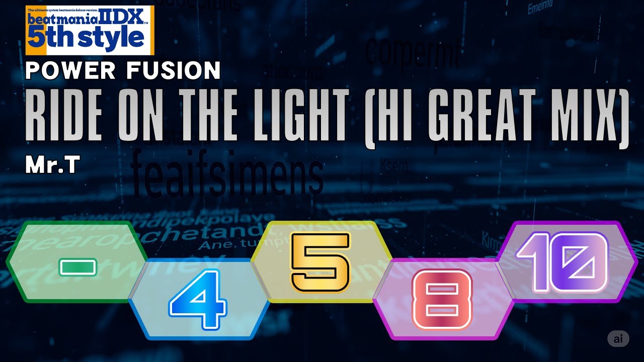 beatmaniaIIDX - RIDE ON THE LIGHT(HI GREAT MIX) SP