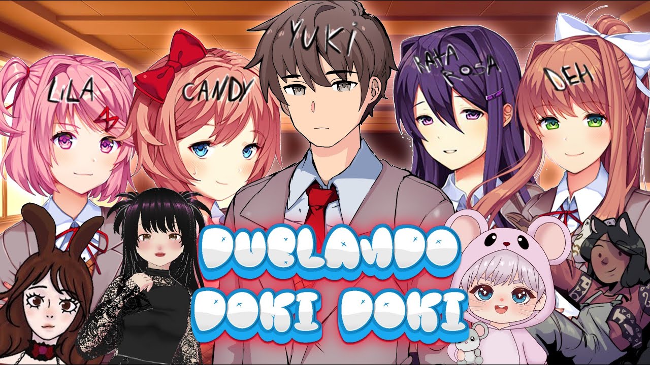 TENTEI DUBLAR DOKI DOKI LITERATURE CLUB COM VTUBERS E OLHA NO QUE DEU